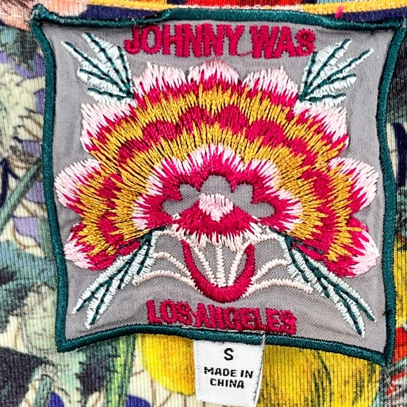 JOHNNY WAS Wild Flower Favorite V-Neck Long Sleeve Swing Tee Women's Size Small - Picture 7 of 13